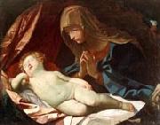 Elisabetta Sirani Virgin adoring the sleeping Baby Jesus Germany oil painting artist